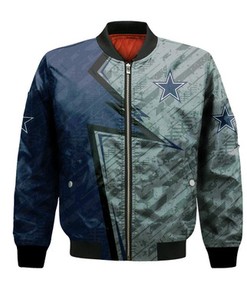 Dallas Cowboys Bomber Abstract Pattern Sport- NFL