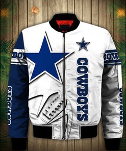 Dallas Cowboys Bomber Jacket Graphic balls gift for fans