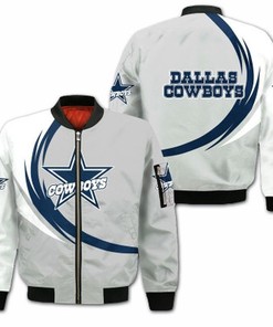 Dallas Cowboys Bomber Jacket graphic curve