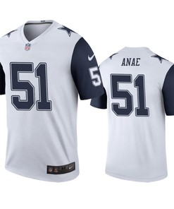 Dallas Cowboys Bradlee Anae White Color Rush Legend Jersey