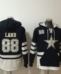 Dallas Cowboys Ceedee Lamb #88 Nfl 2020 Black Hoodie Jersey
