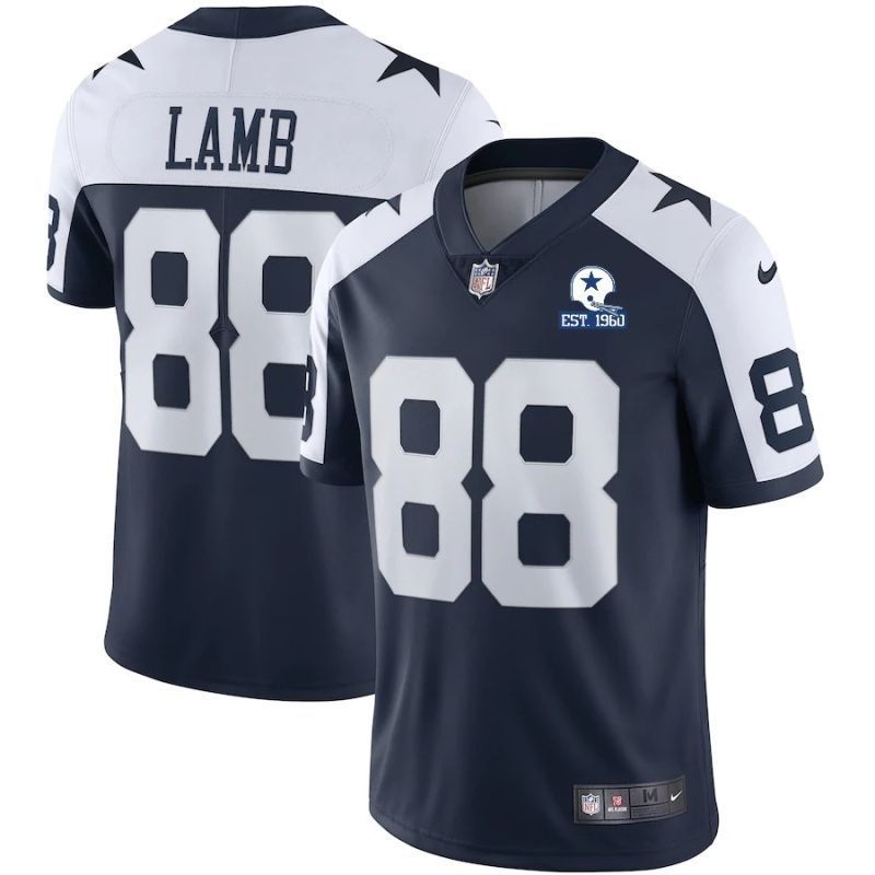 Dallas Cowboys Ceedee Lamb #88 Nfl 2020 Navy Jersey