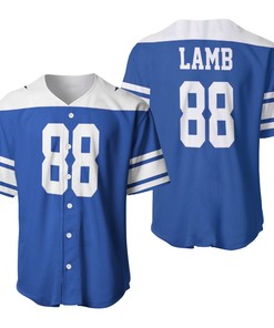 Dallas Cowboys Ceedee Lamb #88 Nfl American Football Dak Royal Rivalry Throwback 3d Designed Allover Gift For Cowboys Fans Baseball Jersey