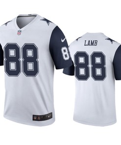 Dallas Cowboys Ceedee Lamb White Color Rush Legend Jersey