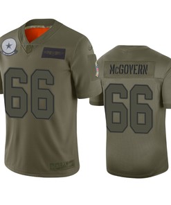 Dallas Cowboys Connor Mcgovern Camo 2019 Salute To Service Limited Jersey