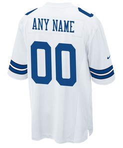 Dallas Cowboys Custom Game Jersey - White