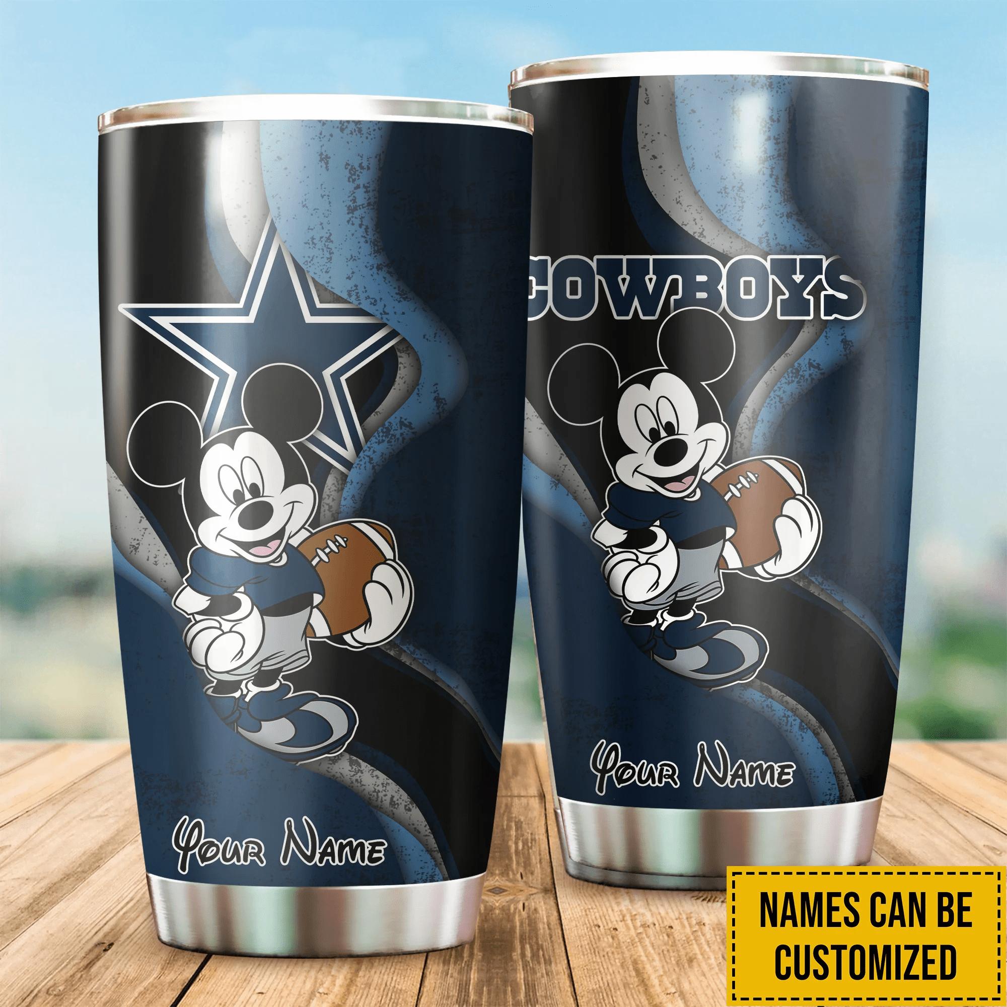 Dallas Cowboys Custom Name Tumbler - Customized Tumbler for Dedicated Fans