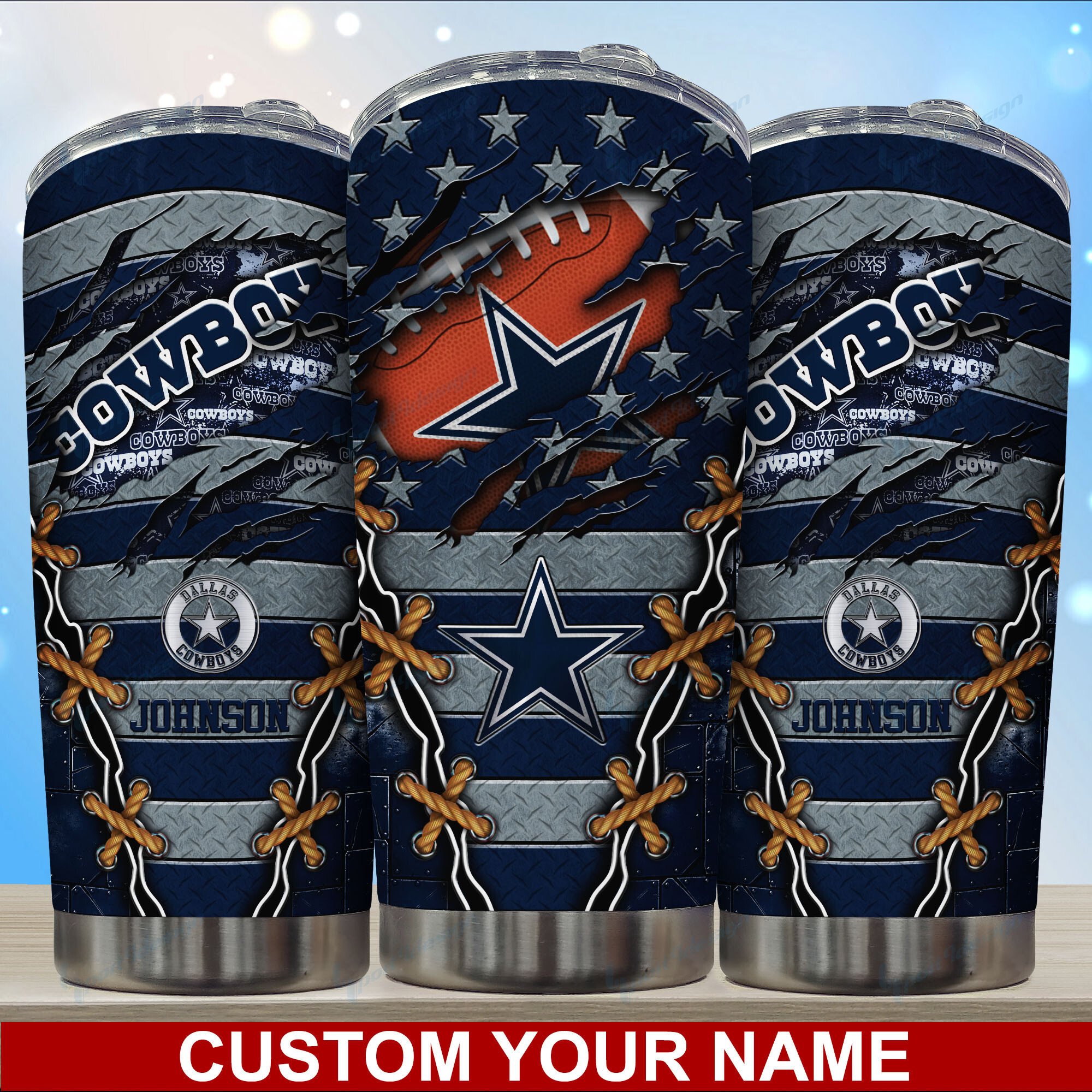 Dallas Cowboys Custom Name Tumbler Limited Edition - Dallas Cowboys Custom Name Tumbler Limited Edition Gift for Fan