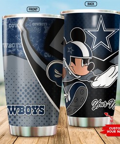 Dallas Cowboys Custom Name Tumbler - Personalized Tumbler for Die-Hard Fans