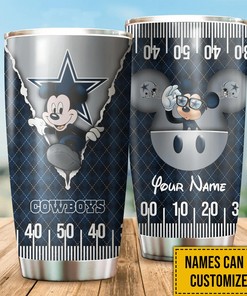 Dallas Cowboys Custom Name Tumbler - Personalized Tumbler for True Cowboys Fans