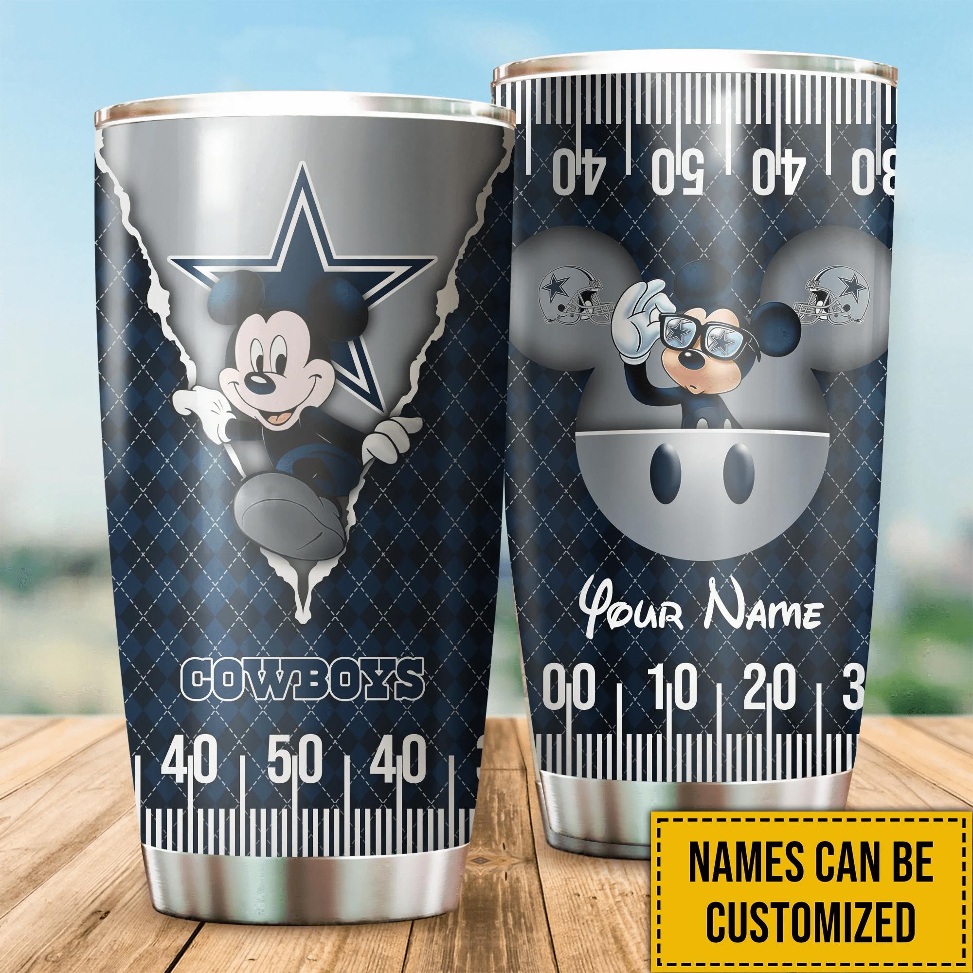 Dallas Cowboys Custom Name Tumbler - Personalized Tumbler for True Cowboys Fans