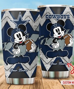 Dallas Cowboys Custom Name Tumbler - Show Your Cowboys Pride with a Custom Tumbler