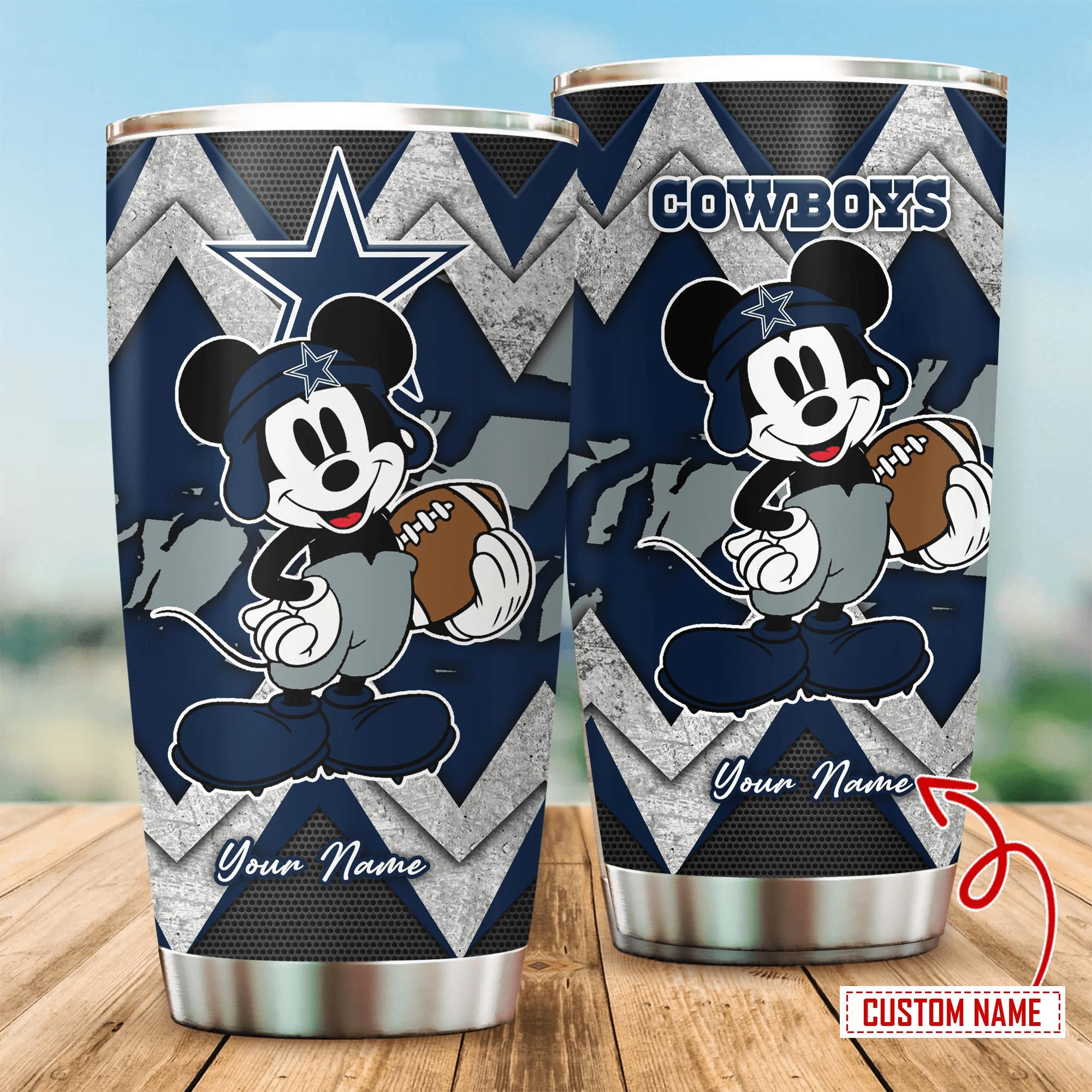 Dallas Cowboys Custom Name Tumbler - Show Your Cowboys Pride with a Custom Tumbler