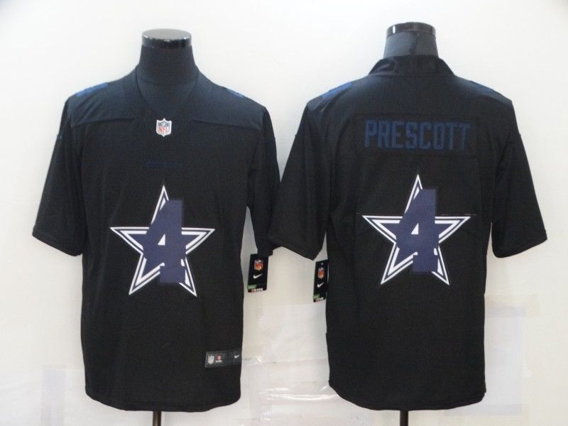 Dallas Cowboys Dak Prescott #4 Nfl 2020 Black Jersey