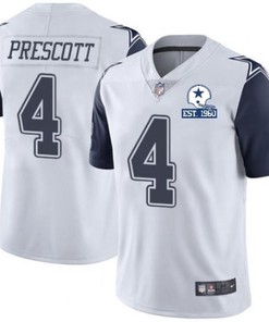 Dallas Cowboys Dak Prescott #4 Nfl 2020 White Jersey