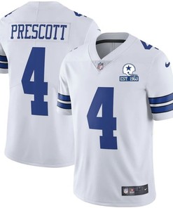 Dallas Cowboys Dak Prescott #4 Nfl 2020 White Jersey