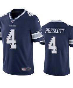 Dallas Cowboys Dak Prescott Navy 100th Season Vapor Limited Jersey