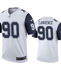Dallas Cowboys Demarcus Lawrence White Color Rush Legend Jersey