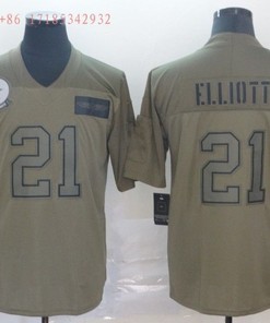 Dallas Cowboys Ezekiel Elliott #21 2020 Nfl Grey Jersey Jersey