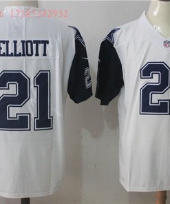 Dallas Cowboys Ezekiel Elliott #21 2020 Nfl White Jersey Jersey