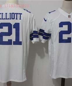 Dallas Cowboys Ezekiel Elliott #21 2020 Nfl White Jersey Jersey