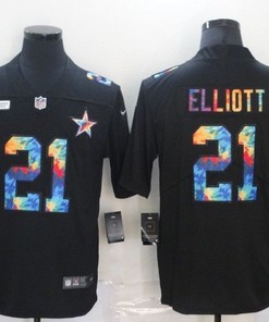 Dallas Cowboys Ezekiel Elliott #21 Nfl 2020 Black Jersey