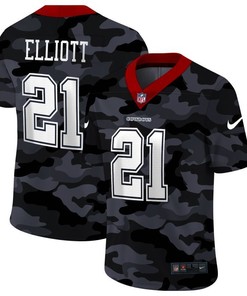 Dallas Cowboys Ezekiel Elliott #21 Nfl 2020 Camo Jersey