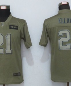 Dallas Cowboys Ezekiel Elliott #21 Nfl 2020 Camo Jersey