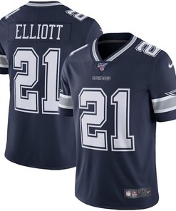 Dallas Cowboys Ezekiel Elliott Navy Nfl 100 Vapor Jersey