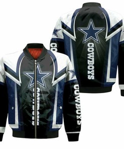 Dallas Cowboys Fan 3D Bomber Jacket Model 1599