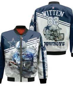 Dallas Cowboys Jason Witten 82 3D Bomber Jacket Model 1623