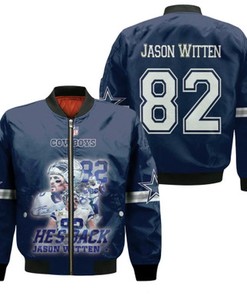 Dallas Cowboys Jason Witten 82 NFL Best Player American Football Navy Gift For Cowboys Fans Bomber Jacket