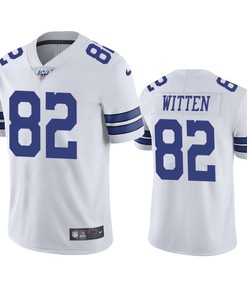 Dallas Cowboys Jason Witten White 100th Season Vapor Limited Jersey