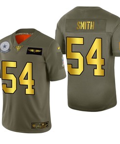 Dallas Cowboys Jaylon Smith 2019 Salute To Service Nfl 100 Mens Jersey Metallic