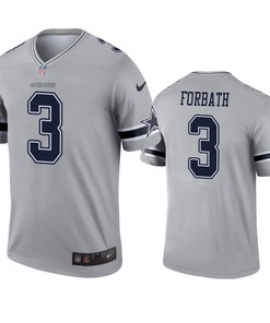 Dallas Cowboys Kai Forbath Gray Inverted Legend Jersey