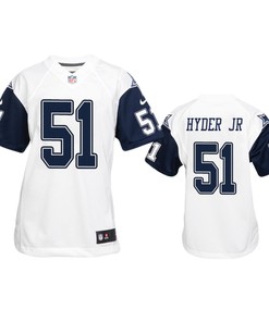 Dallas Cowboys Kerry Hyder Jr White Color Rush Game Jersey