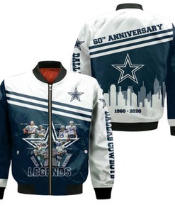 Dallas Cowboys Legends Signature 60Th Anniversary For Fan 3D Jersey Bomber Jacket