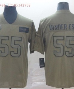 Dallas Cowboys Leighton Vander Esch #55 2020 Nfl Grey Jersey Jersey