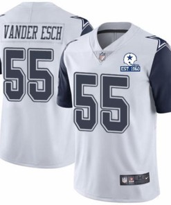 Dallas Cowboys Leighton Vander Esch #55 Nfl 2020 Light Grey Jersey