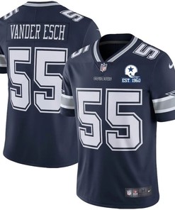Dallas Cowboys Leighton Vander Esch #55 Nfl 2020 Navy Jersey