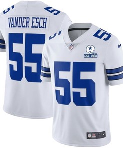 Dallas Cowboys Leighton Vander Esch #55 Nfl 2020 White Jersey