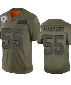 Dallas Cowboys Leighton Vander Esch Camo 2019 Salute To Service Limited Jersey