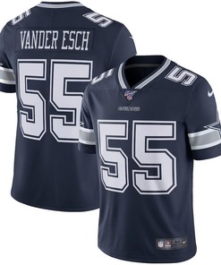 Dallas Cowboys Leighton Vander Esch Navy Nfl 100 Vapor Jersey