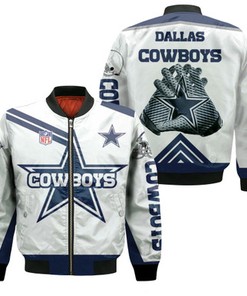 Dallas Cowboys Logo Nfl 3D Jersey Bomber Jacket