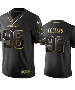 Dallas Cowboys Maliek Collins Black Golden Edition 2019 Vapor Untouchable Limited Jersey - Mens