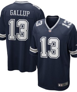Dallas Cowboys Michael Gallup 13 Navy Game Men Jersey Jersey