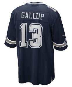 Dallas Cowboys Michael Gallup 13 Navy Game Men Jersey Jersey