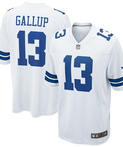 Dallas Cowboys Michael Gallup 13 White Game Men Jersey Jersey