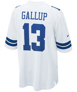 Dallas Cowboys Michael Gallup 13 White Game Men Jersey Jersey