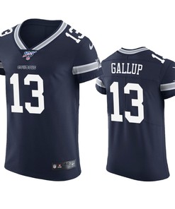 Dallas Cowboys Michael Gallup Navy 100th Season Vapor Elite Jersey